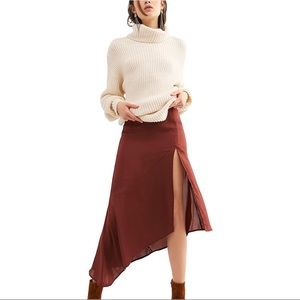 Free People Satin Skirt